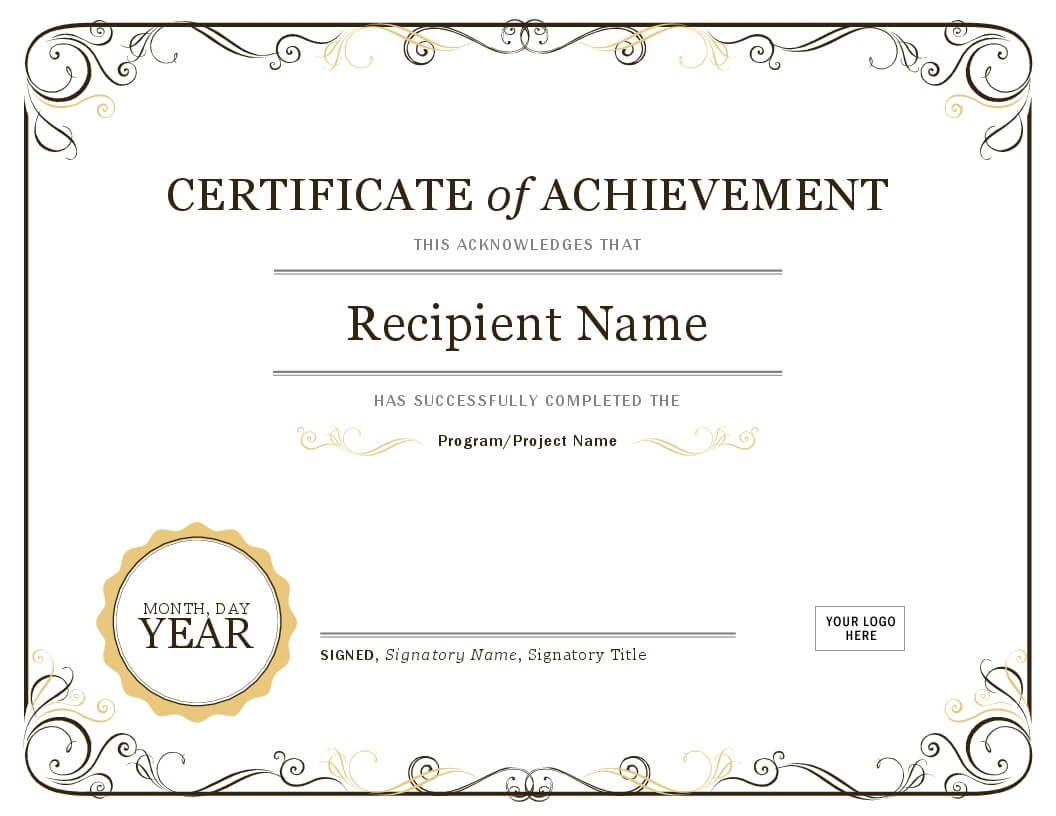 Certificate Template In Word | Safebest.xyz Intended For Word Template Certificate Of Achievement