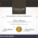 Certificate Template Stock Vector Art & Illustration, Vector Regarding Borderless Certificate Templates