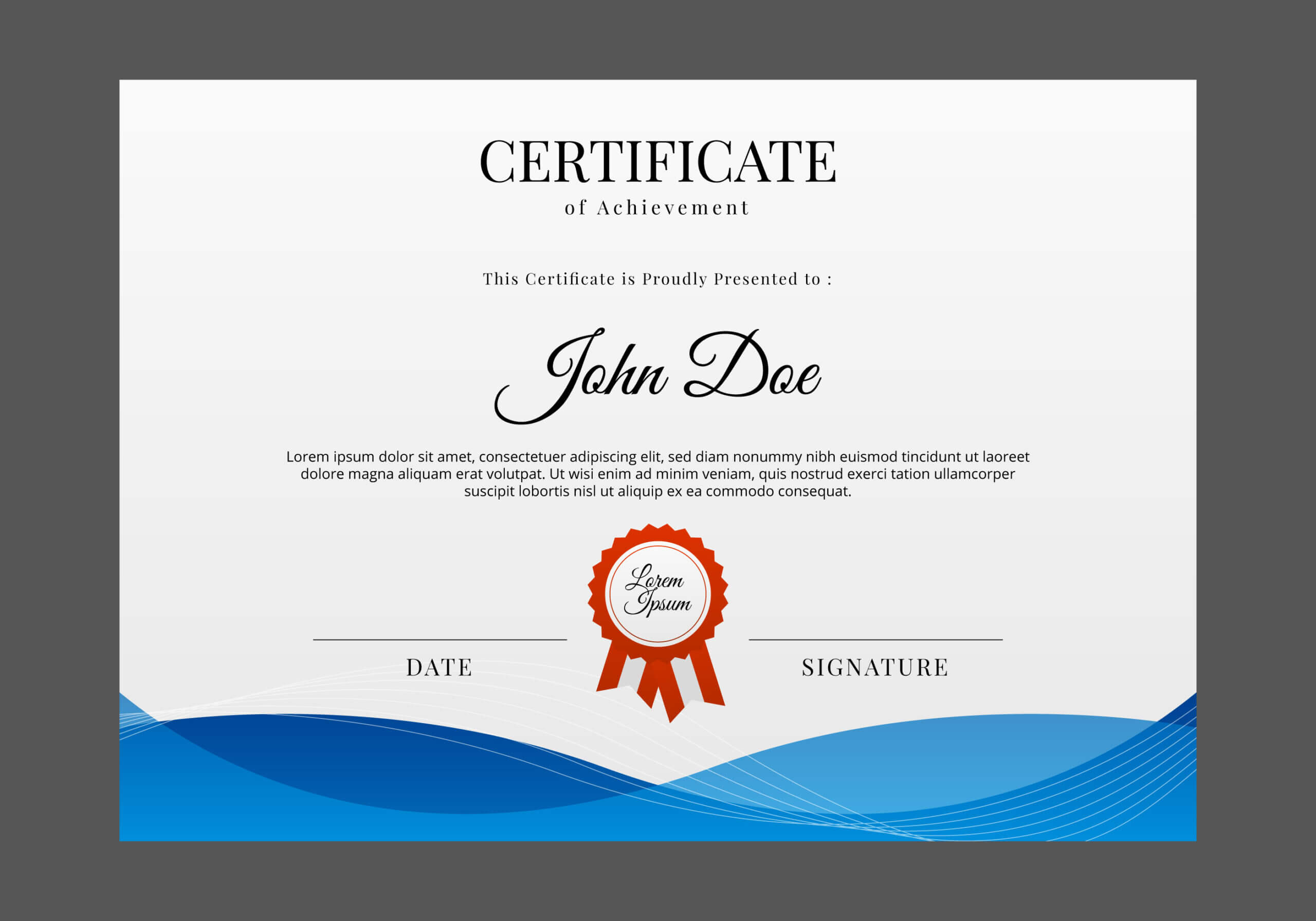 Certificate Templates, Free Certificate Designs Intended For Landscape Certificate Templates