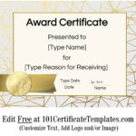 Certificate Templates With Regard To Sample Award Certificates Templates