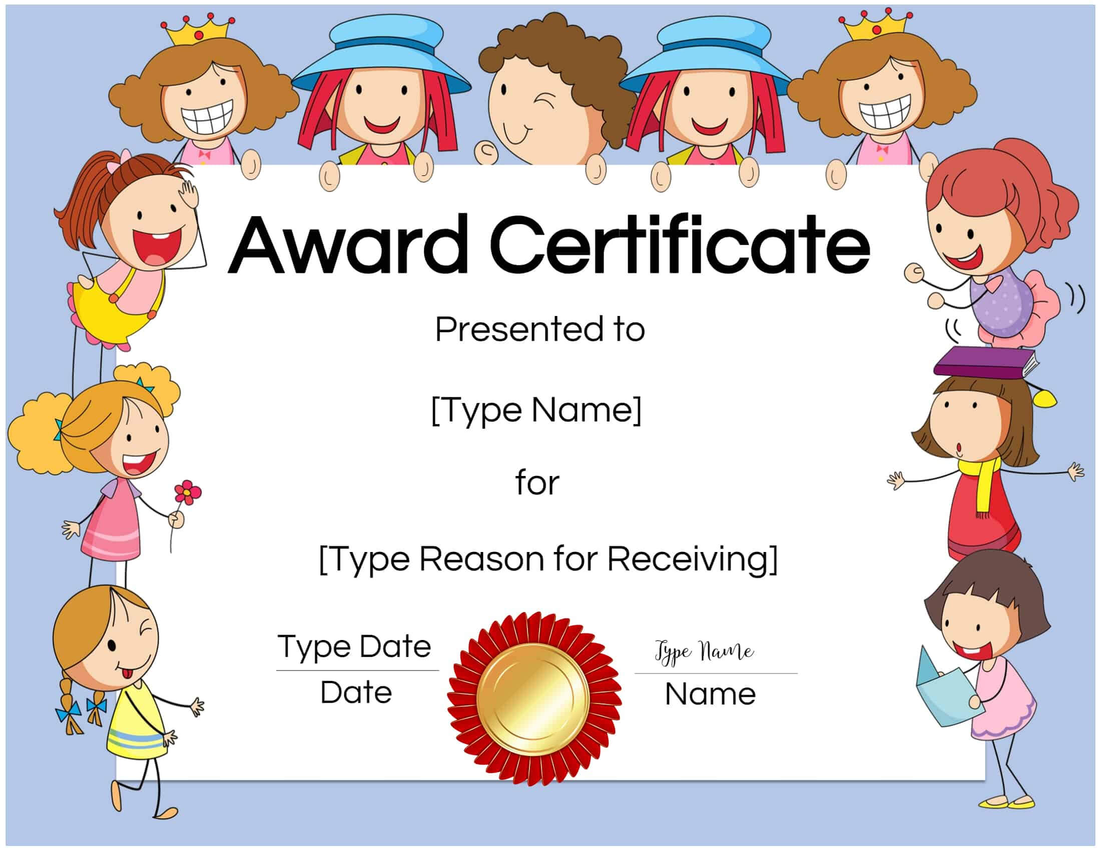 Certificates For Kids Intended For Children's Certificate Template