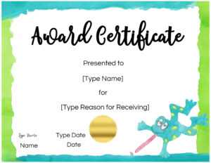 Certificates For Kids within Free Printable Certificate Templates For Kids