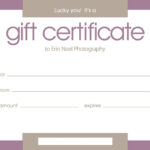 Certificates: Stylish Free Customizable Gift Certificate Inside Pages Certificate Templates