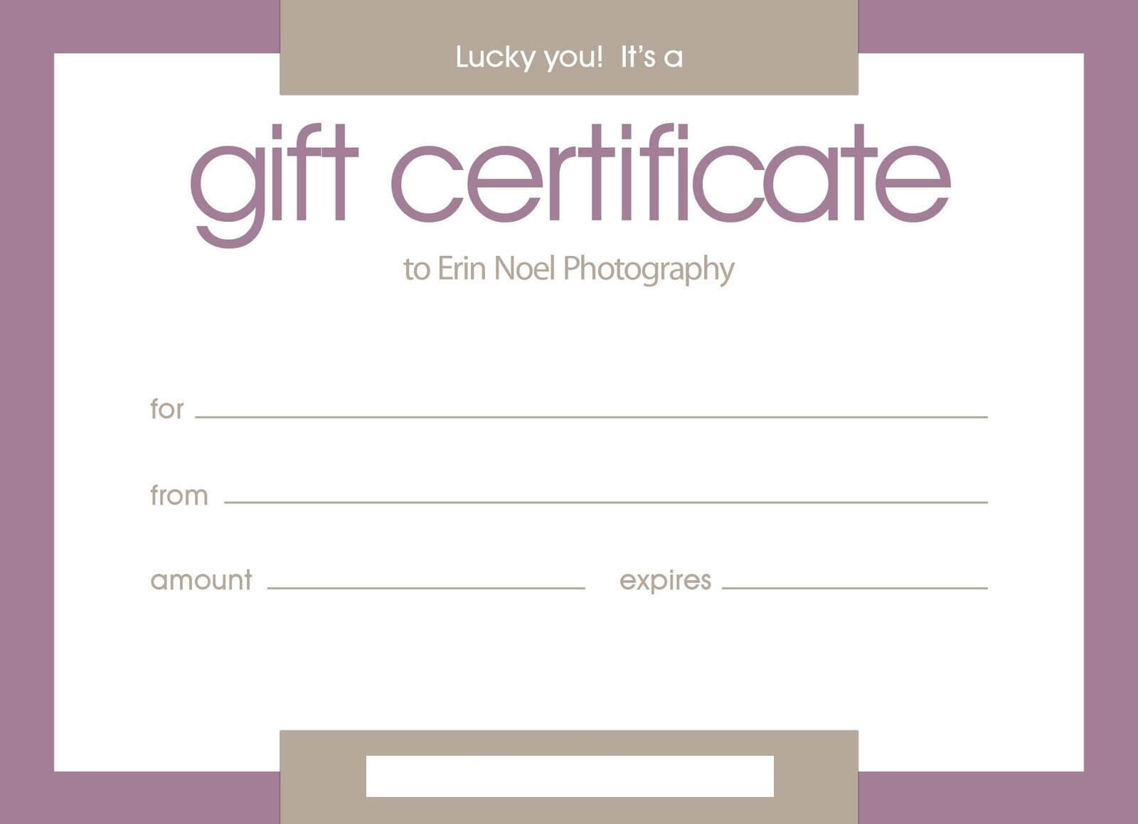 Certificates: Stylish Free Customizable Gift Certificate Inside Pages Certificate Templates