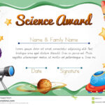 Certification Template For Science Award Illustration Inside Star Of The Week Certificate Template