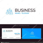 Chemical, Dope, Lab, Science Blue Business Logo And Business Within Dope Card Template