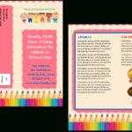 Child Care Brochure Template 11 With Daycare Brochure Template