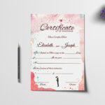 Christian Marriage Certificate Template In Christian Certificate Template