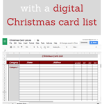 Christmas Card Addresses List – Papele.alimentacionsegura Inside Christmas Card List Template