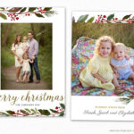 Christmas Card Template For Photographers Cc190 In Holiday Card Templates For Photographers
