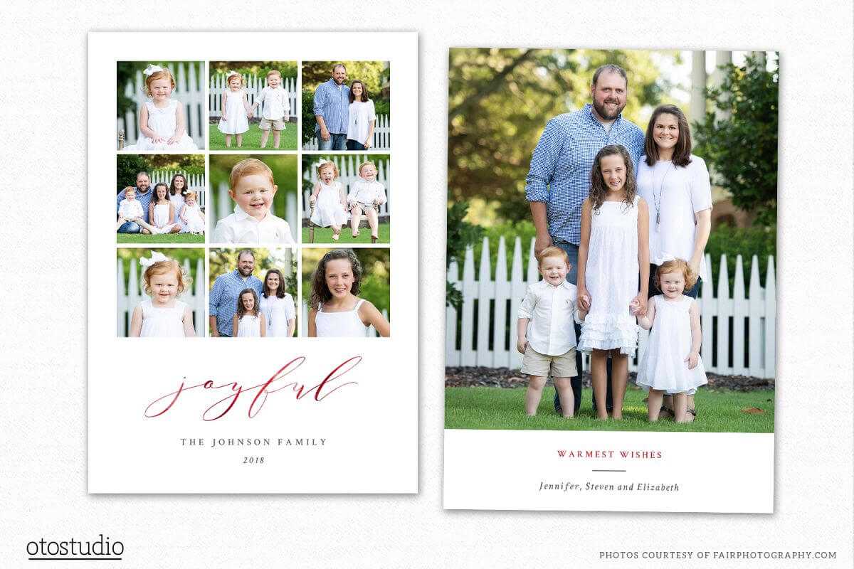 Christmas Card Templates For Photographers – Tomope.zaribanks.co Intended For Free Photoshop Christmas Card Templates For Photographers