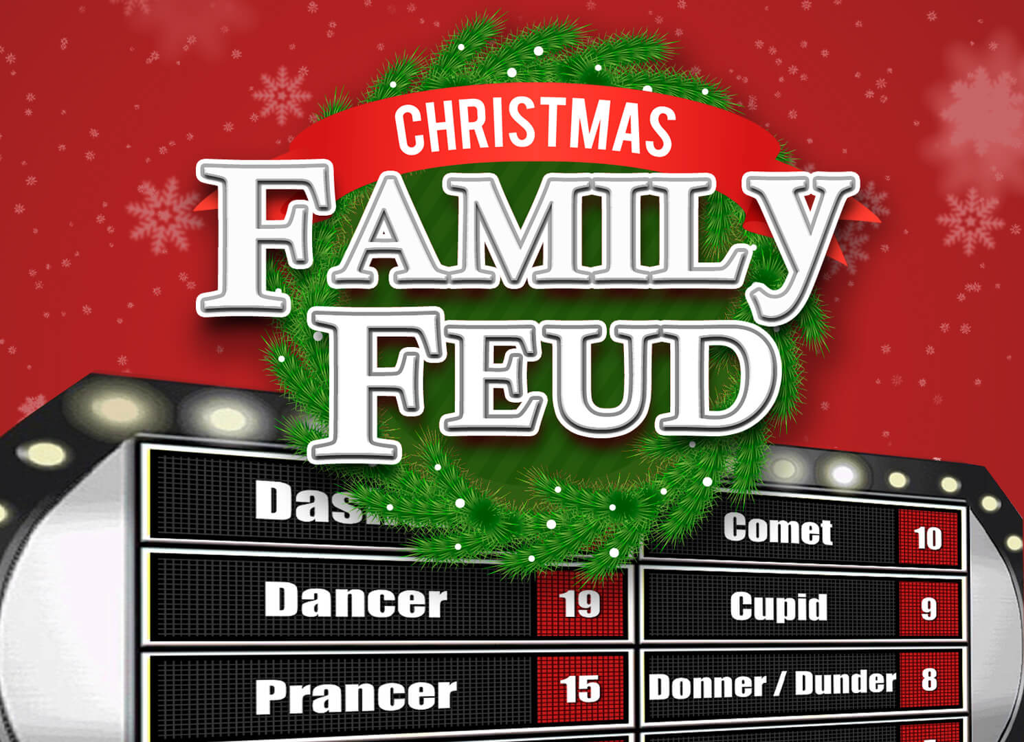 Christmas Family Feud Trivia Powerpoint Game – Mac And Pc Throughout Family Feud Game Template Powerpoint Free