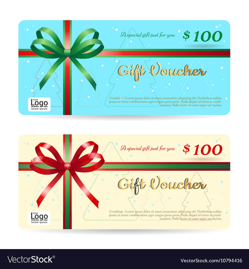Christmas Gift Card Or Gift Voucher Template Regarding Free Christmas Gift Certificate Templates