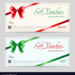 Christmas Gift Card Or Gift Voucher Template Throughout Christmas Gift Certificate Template Free Download