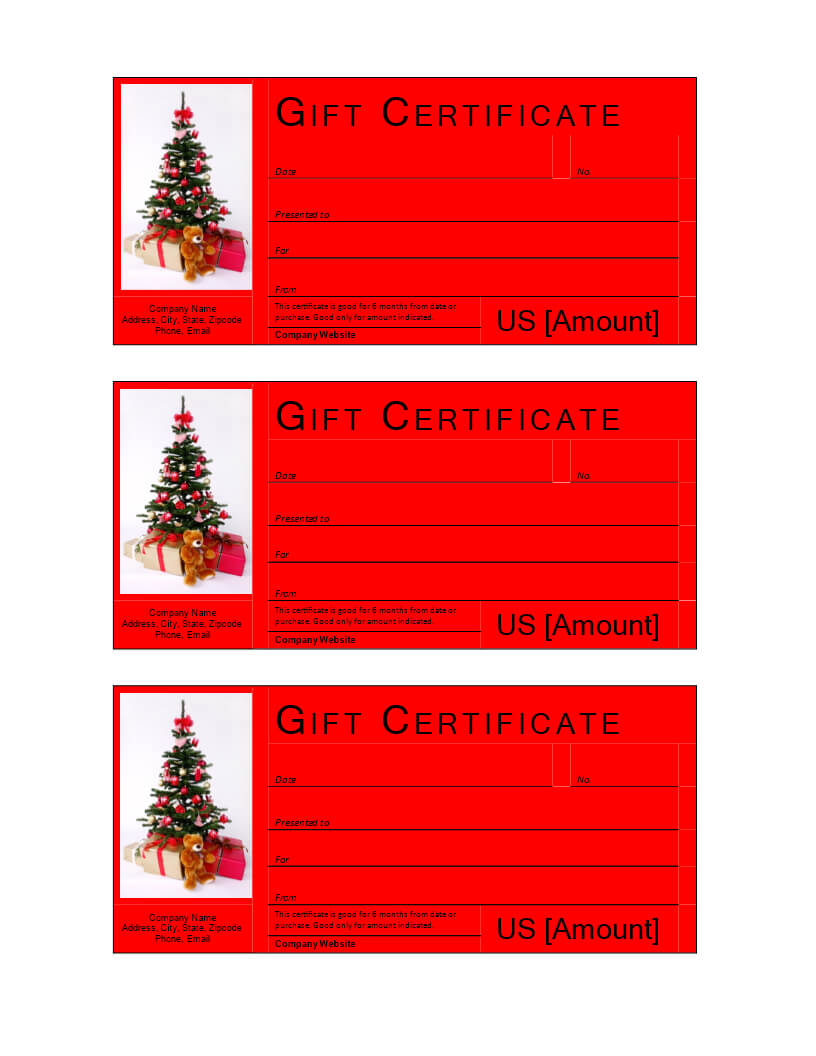 Christmas Gift Certificate Template | Templates At Regarding Christmas Gift Certificate Template Free Download
