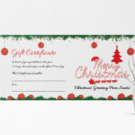 Christmas Gift Certificates Template – Papele In Printable Gift Certificates Templates Free