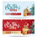 Christmas Gift Voucher Coupon Discount. Gift Certificate Template.. Within Merry Christmas Gift Certificate Templates
