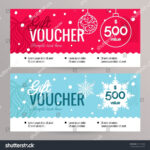 Christmas Gift Voucher Coupon Discount Gift Stock Image With Regard To Merry Christmas Gift Certificate Templates
