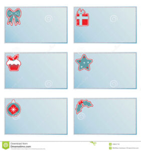 Christmas Note Cards Stock Vector. Illustration Of Christmas for Christmas Note Card Templates