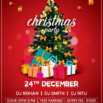 Christmas Party Flyer Free Psd Template | Psddaddy With Regard To Christmas Brochure Templates Free