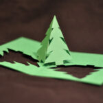 Christmas Pop Up Card: Simple Pyramid Tree Tutorial With Pop Up Tree Card Template