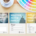 Church Contact Card Template – Tomope.zaribanks.co Within Church Pledge Card Template