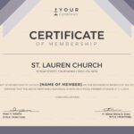 Church Membership Certificate Template Regarding New Member Certificate Template
