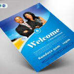 Church Welcome Cover Photoshop Template Throughout Welcome Brochure Template