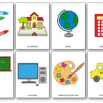 Classroom Objects Flashcards – Free Printable Flashcards Inside Free Printable Flash Cards Template