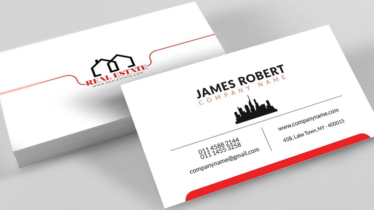 Clean Illustrator Business Card Design With Free Template Download Within Visiting Card Illustrator Templates Download