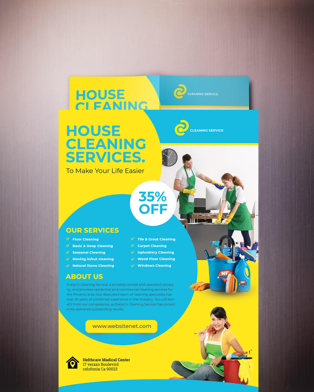 Cleaning Services Flyer Template On Student Show In Commercial Cleaning Brochure Templates