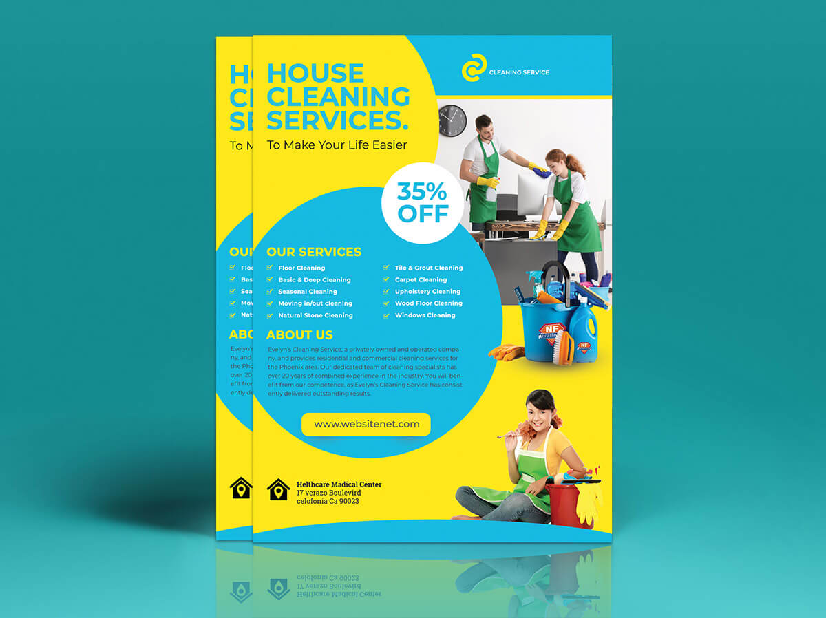 Cleaning Services Flyer Template On Student Show With Regard To Commercial Cleaning Brochure Templates