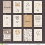 Coffee Shop Business Card, Flyer, Menu Template Stock Vector In Pages Business Card Template