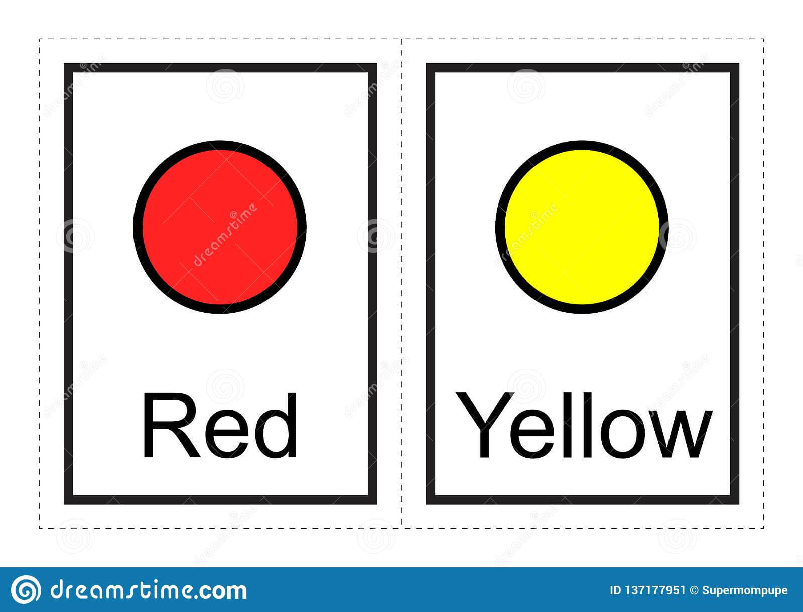 Color Flash Cards For Kids Learn About Colors And Their In Free Printable Flash Cards Template