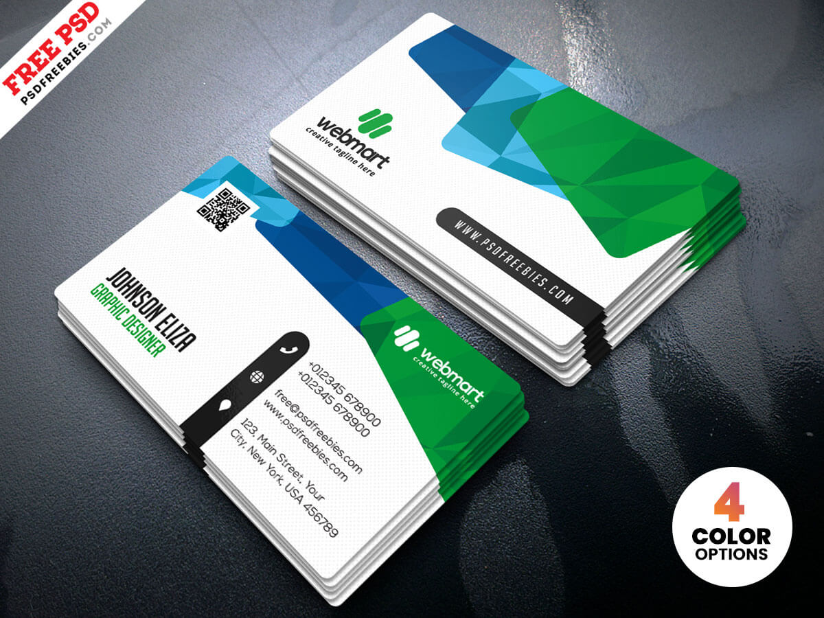 Colorful Business Card Design Templates Psd – Uxfree Intended For Visiting Card Psd Template Free Download