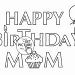 Coloring : Free Birthday Card For Grandma Printable Coloring intended for Mom Birthday Card Template