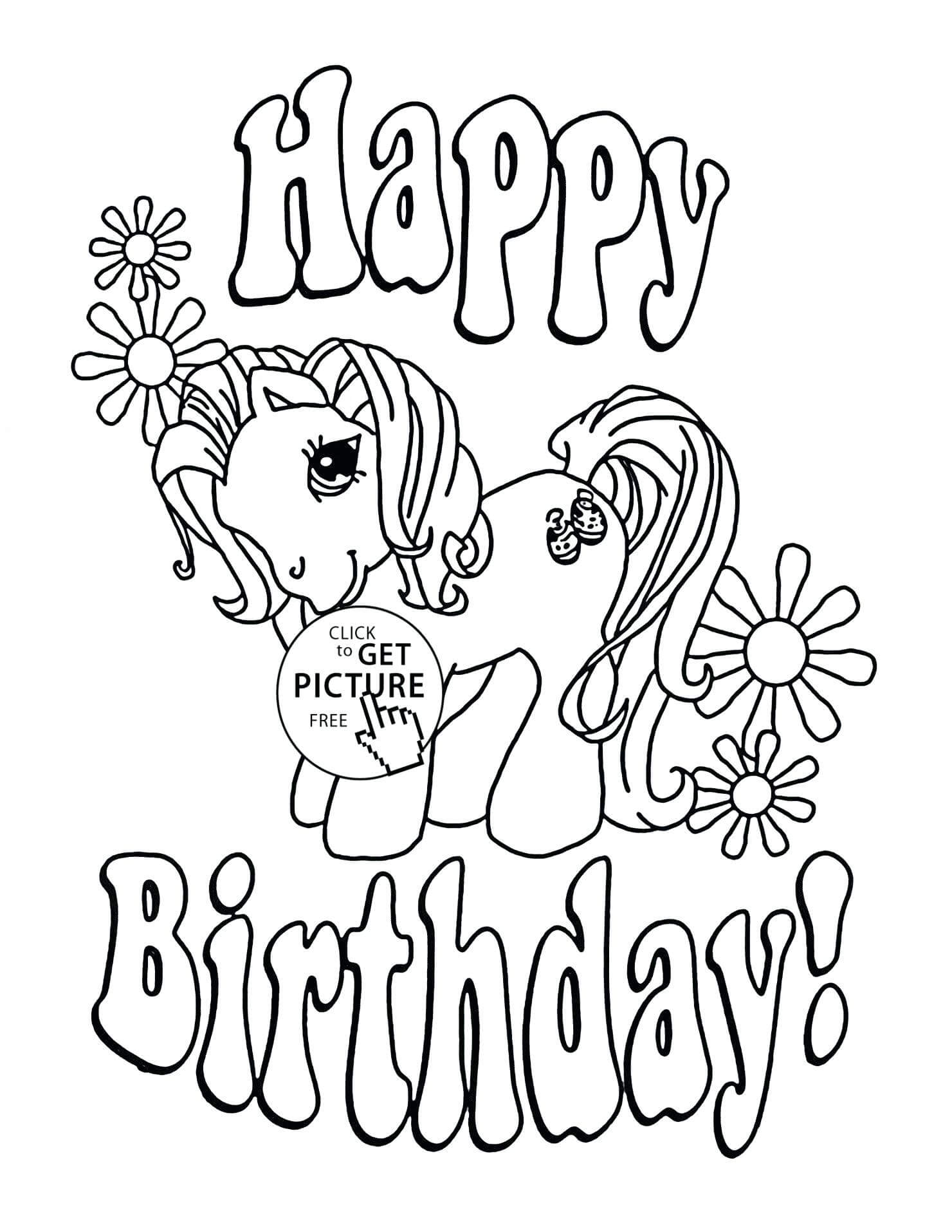 Coloring Pages : Top Wonderful Happy Birthday Mom Coloring Intended For Mom Birthday Card Template