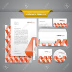 Complete Set Of Business Stationery Templates Such As Letterhead,.. In Business Card Letterhead Envelope Template
