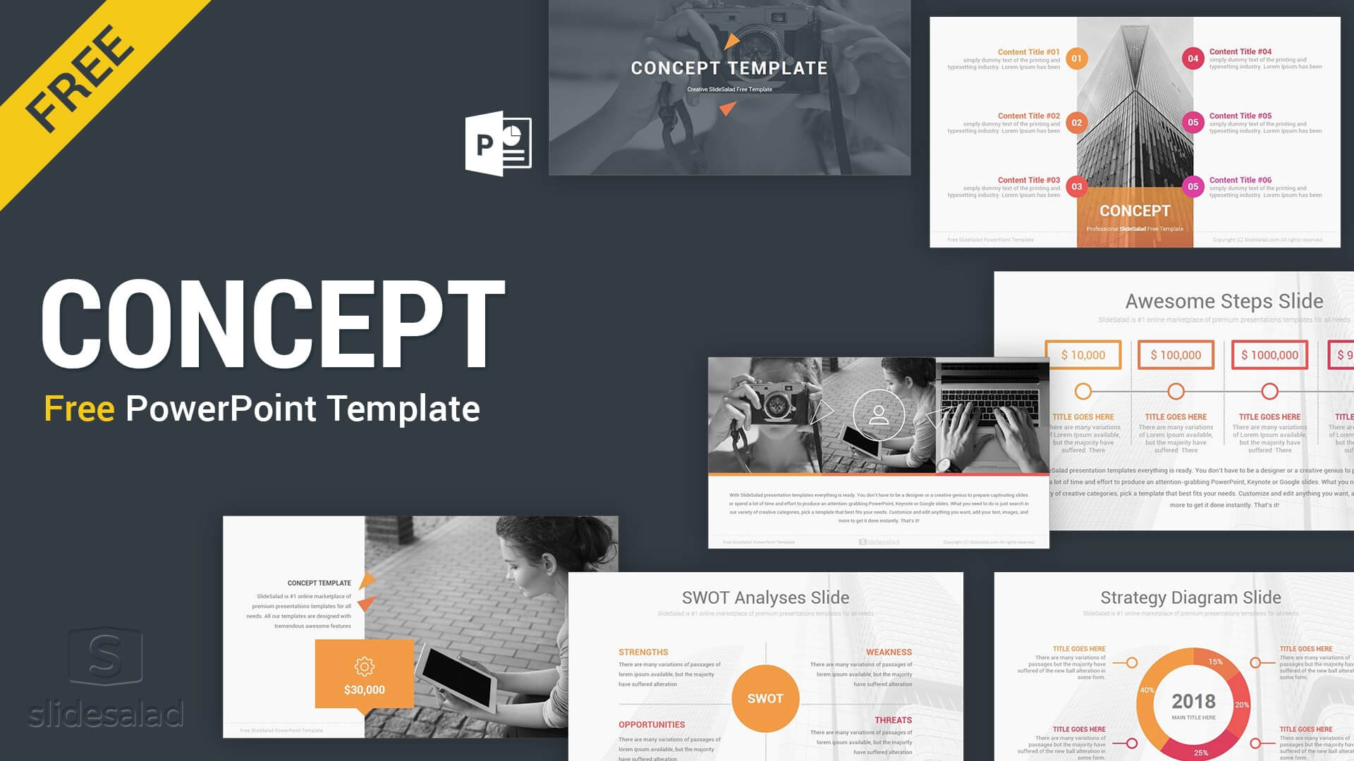 Concept Free Powerpoint Presentation Template – Free Intended For Free Powerpoint Presentation Templates Downloads