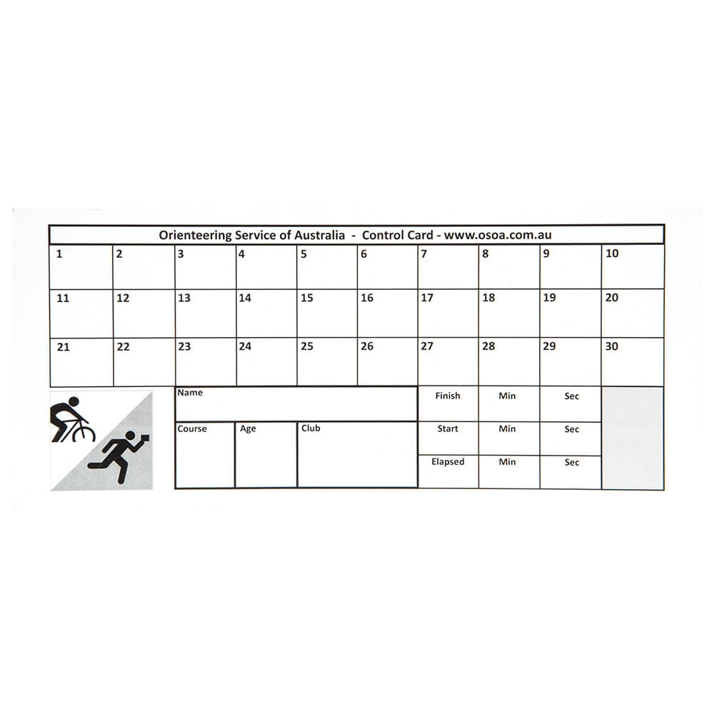 Control Punch Cards With Regard To Orienteering Control Card Template