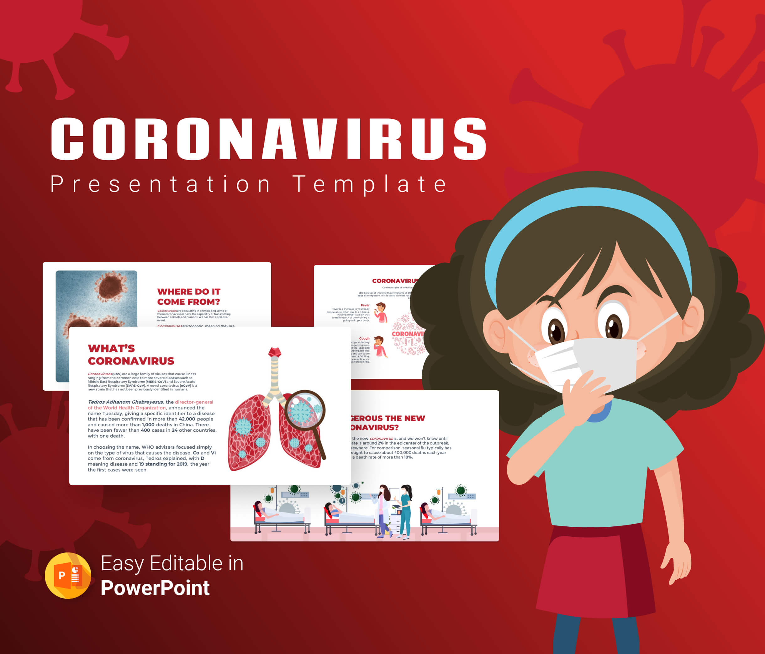 Coronavirus Powerpoint Presentation Template Throughout Virus Powerpoint Template Free Download