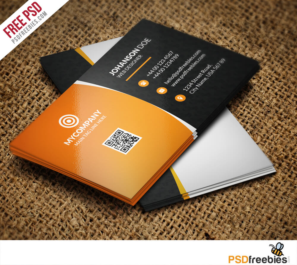 Corporate Business Card Bundle Free Psd – Uxfree Within Free Personal Business Card Templates