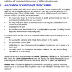 Corporate Credit Card Policy & Guidelines – Pdf Free Download Inside Company Credit Card Policy Template