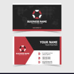 Corporate Double Sided Business Card Template Pertaining To 2 Sided Business Card Template Word