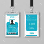 Corporate Id Card Design Template In Company Id Card Design Template