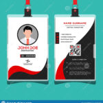 Corporate Id Card Design Template Stock Vector Within Company Id Card Design Template
