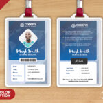 Corporate Identity Card Psd Template – Psd Zone Within Id Card Design Template Psd Free Download
