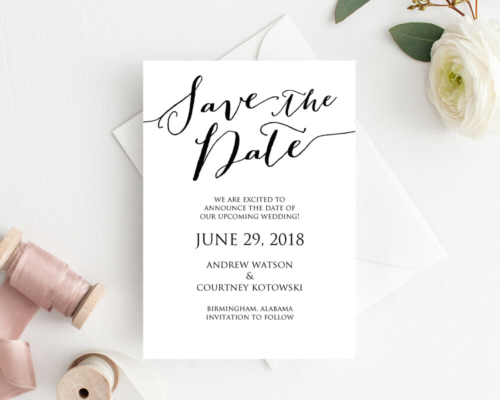 Create Your Own Save The Date Cards – Barati.ald2014 Regarding Save The Date Cards Templates