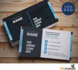 Creative And Clean Business Card Template Psd | Psdfreebies in Templates For Visiting Cards Free Downloads