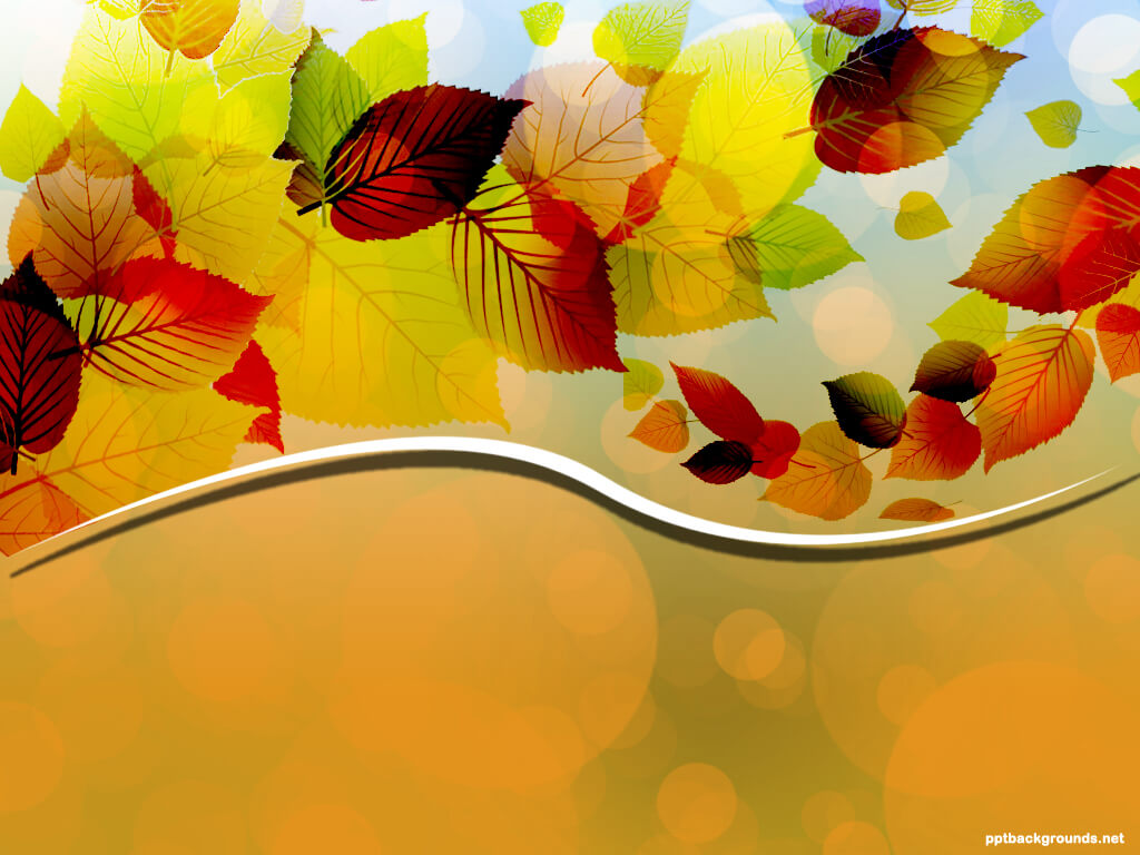 Creative Autumn Leaves Vector Background For Powerpoint Throughout Free Fall Powerpoint Templates